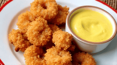 Air Fryer Coconut Shrimp with Tangy Mango Dipping Sauce A Tropical Appetizer Delight