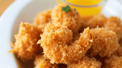 Air Fryer Coconut Shrimp with Tangy Mango Dipping Sauce A Tropical Appetizer Delight