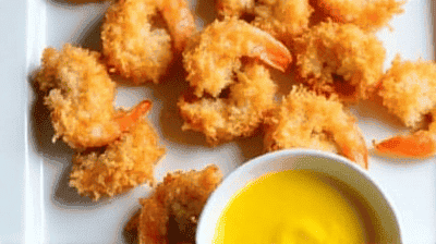 Air Fryer Coconut Shrimp with Tangy Mango Dipping Sauce A Tropical Appetizer Delight