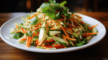 Asian Slaw Salad with Peanut Dressing