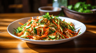 Asian Slaw Salad with Peanut Dressing