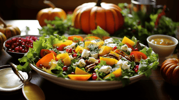 Autumn Harvest Salad with Maple Dijon Dressing