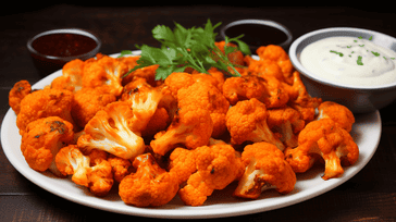 Baked Buffalo Cauliflower Bites
