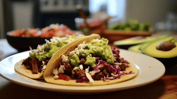 Beef Tacos with Homemade Guacamole