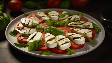 Caprese Salad with Fresh Mozzarella and Basil
