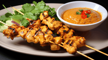 Chicken Satay with Peanut Sauce