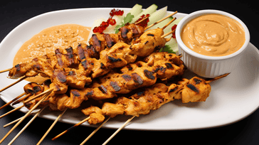 Chicken Satay with Peanut Sauce
