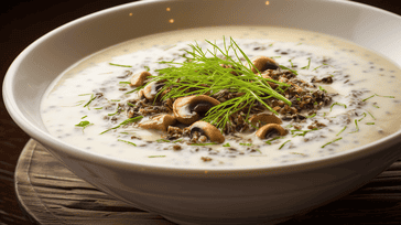 Creamy Mushroom and Wild Rice Soup