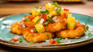 Crispy Coconut Shrimp with Pineapple Salsa