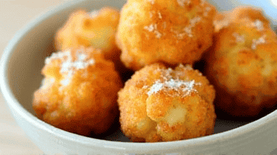 Crispy Parmesan Cauliflower Bites