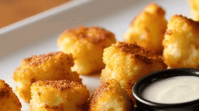 Crispy Parmesan Cauliflower Bites