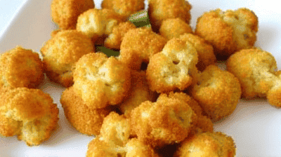 Crispy Parmesan Cauliflower Bites