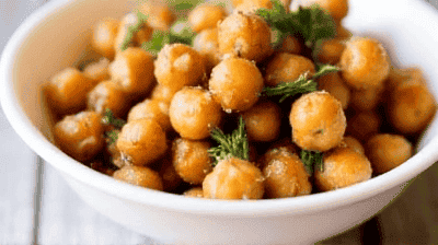 Crispy Parmesan Roasted Chickpeas