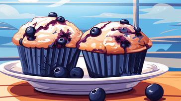 Fresh Blueberry Muffins