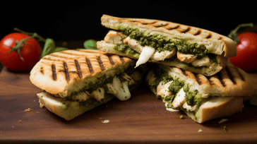 Grilled Chicken and Pesto Panini