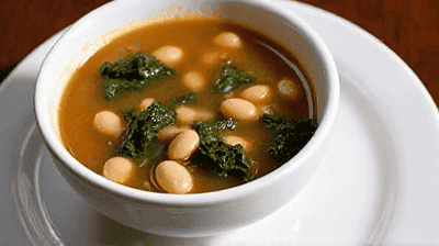Hearty Tuscan White Bean  Kale Soup with Crispy Pancetta A Rustic Italian Delight