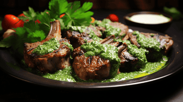 Lamb Chops with Mint Sauce