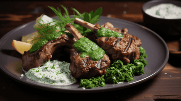 Lamb Chops with Mint Sauce