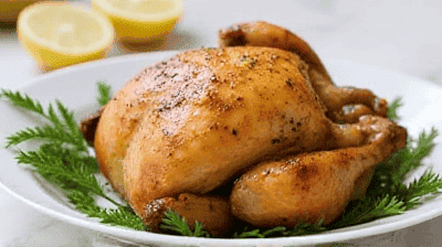 Lemon Herb Roasted Whole Chicken