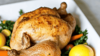Lemon Herb Roasted Whole Chicken