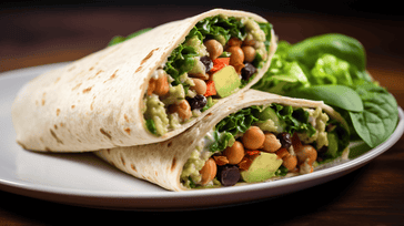 Mediterranean Chickpea Salad Wrap