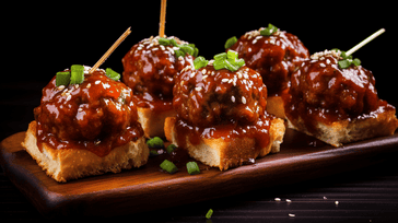 Mini BBQ Meatball Sliders