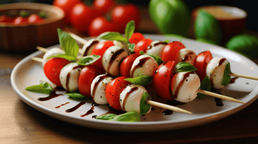 Mini Caprese Salad Skewers