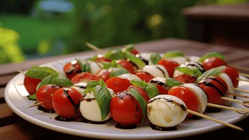 Mini Caprese Salad Skewers