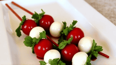 Mini Caprese Skewers with Balsamic Glaze A Fresh 10Minute Party Appetizer