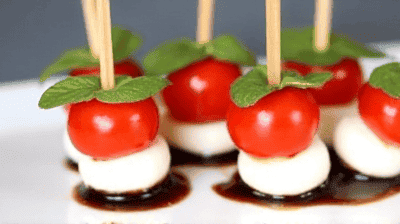 Mini Caprese Skewers with Balsamic Glaze A Fresh 10Minute Party Appetizer