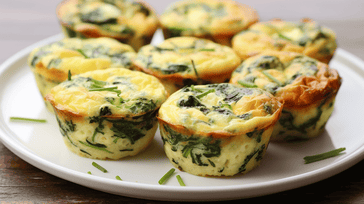 Mini Spinach and Feta Quiches