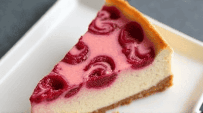 Raspberry Swirl Cheesecake
