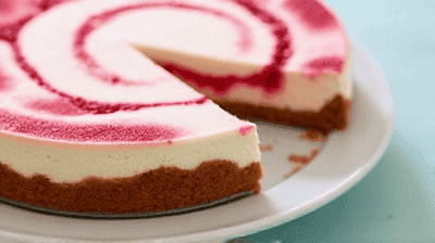 Raspberry Swirl Cheesecake