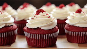 Red Velvet Cupcakes with Cream Cheese Frosting