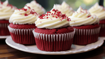 Red Velvet Cupcakes with Cream Cheese Frosting