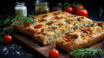 Savory Tomato and Herb Focaccia Bread