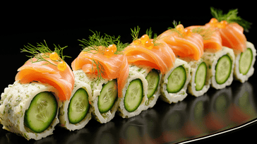 Smoked Salmon Cucumber Rolls