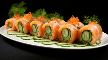 Smoked Salmon Cucumber Rolls