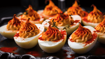 Spicy Sriracha Deviled Eggs