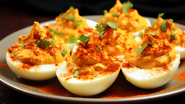 Spicy Sriracha Deviled Eggs