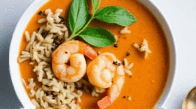 Spicy Thai Coconut Curry Soup with Shrimp  Rice Noodles A FlavorPacked Bowl