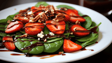 Strawberry Spinach Salad with Balsamic Vinaigrette