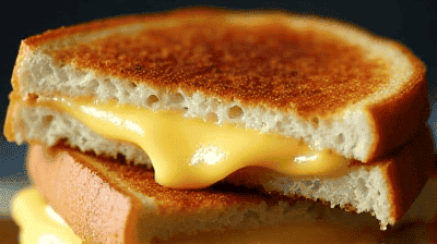 The Ultimate Grilled Cheese Sandwich 3 Cheese Blend Garlic Butter  Crispy Sourdough Perfection