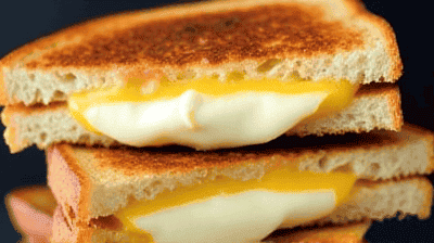The Ultimate Grilled Cheese Sandwich 3 Cheese Blend Garlic Butter  Crispy Sourdough Perfection