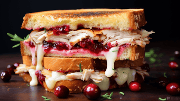 Turkey and Cranberry Sandwich with Brie