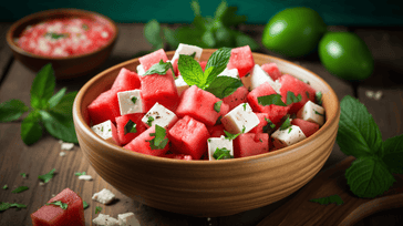 Watermelon Feta Salad with Mint