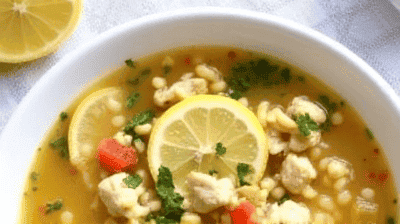 Zesty Lemon Chicken Orzo Soup – A Bright  Comforting GreekInspired Dish